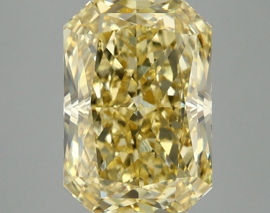 Loose Diamond - RADIANT 4.08ct Fancy Vivid Yellow VVS2: Loose Diamond - RADIANT 4.08ct Fancy Vivid Yellow VVS2 Source: This is a real non-mined Diamond that has been grown in a lab Shape: RADIANT Carats: 4.08 Color: Fancy Vivid Yellow Certification: IGI