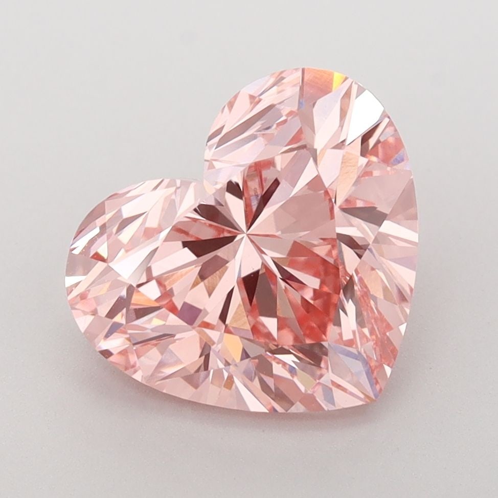 Loose Diamond - HEART 3.62ct Fancy Vivid Pink VVS2: Loose Diamond - HEART 3.62ct Fancy Vivid Pink VVS2 Source: This is a real non-mined Diamond that has been grown in a lab Shape: HEART Carats: 3.62 Color: Fancy Vivid Pink Certification: IGI Video: