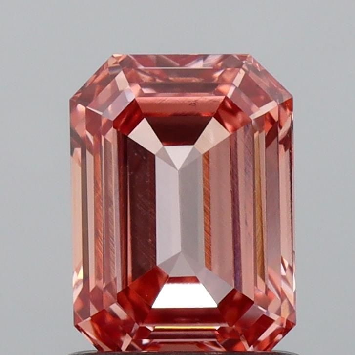 Loose Diamond - EMERALD 1.04ct Fancy Vivid Pink VS2: Loose Diamond - EMERALD 1.04ct Fancy Vivid Pink VS2 Source: This is a real non-mined Diamond that has been grown in a lab Shape: EMERALD Carats: 1.04 Color: Fancy Vivid Pink Certification: IGI