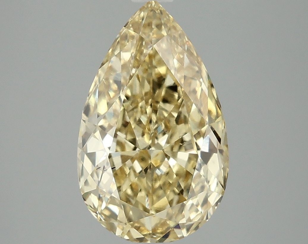 Loose Diamond - PEAR 3.1ct Fancy Intense Yellow VS2 (1 of 1)