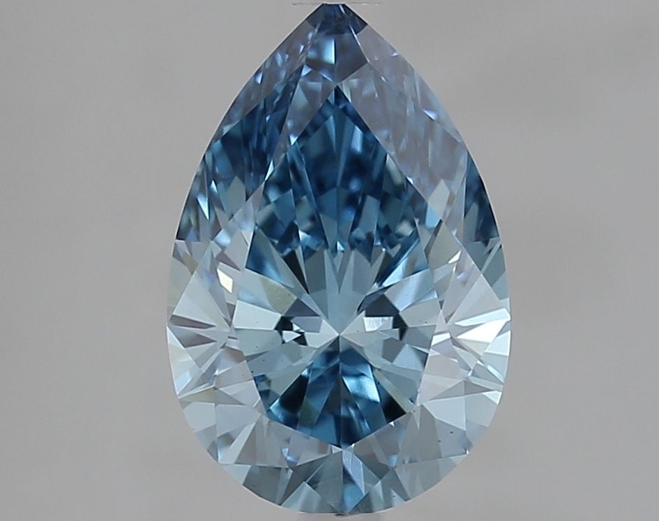 Loose Diamond - PEAR 2.22ct Fancy Vivid Blue VS1 (1 of 1)