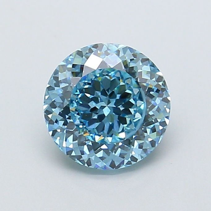 Loose Diamond - ROUND 1.96ct Fancy Vivid Blue VVS2: Loose Diamond - ROUND 1.96ct Fancy Vivid Blue VVS2 Source: This is a real non-mined Diamond that has been grown in a lab Shape: ROUND Carats: 1.96 Color: Fancy Vivid Blue Certification: IGI Video: