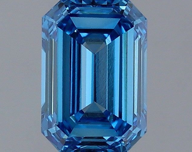 Loose Diamond - EMERALD 1.17ct Fancy Vivid Blue VVS2: Loose Diamond - EMERALD 1.17ct Fancy Vivid Blue VVS2 Source: This is a real non-mined Diamond that has been grown in a lab Shape: EMERALD Carats: 1.17 Color: Fancy Vivid Blue Certification: IGI Video: