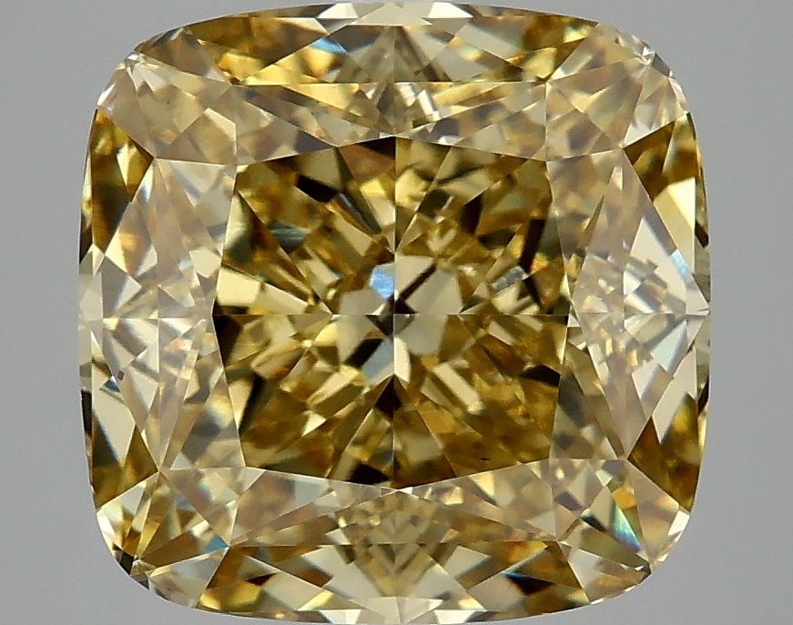 Loose Diamond - CUSHION MODIFIED 6.24ct Fancy Vivid Yellow VS2: Loose Diamond - CUSHION MODIFIED 6.24ct Fancy Vivid Yellow VS2 Source: This is a real non-mined Diamond that has been grown in a lab Shape: CUSHION MODIFIED Carats: 6.24 Color: Fancy Vivid Yellow Cert