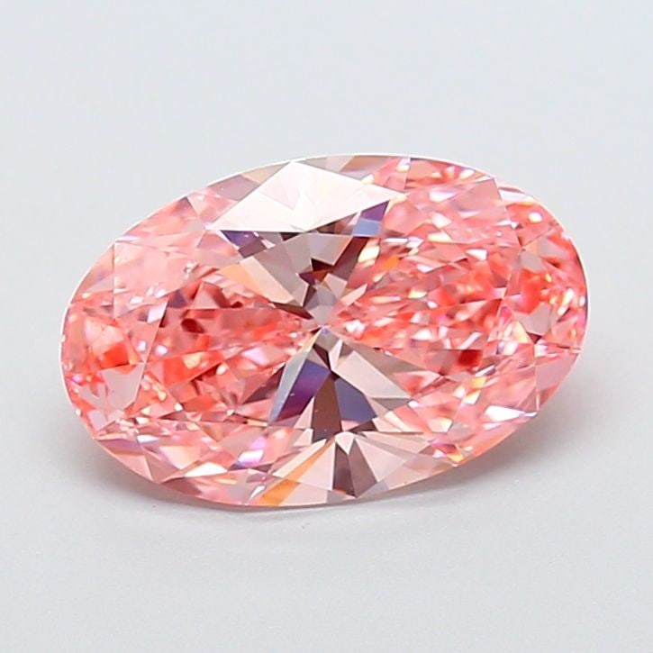 Loose Diamond - OVAL 3.0ct Fancy Vivid Pink VS1: Loose Diamond - OVAL 3.0ct Fancy Vivid Pink VS1 Source: This is a real non-mined Diamond that has been grown in a lab Shape: OVAL Carats: 3.0 Color: Fancy Vivid Pink Certification: IGI Video: Video