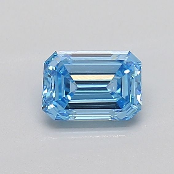 Loose Diamond - EMERALD 0.76ct Fancy Vivid Blue VS2: Loose Diamond - EMERALD 0.76ct Fancy Vivid Blue VS2 Source: This is a real non-mined Diamond that has been grown in a lab Shape: EMERALD Carats: 0.76 Color: Fancy Vivid Blue Certification: IGI PLEASE