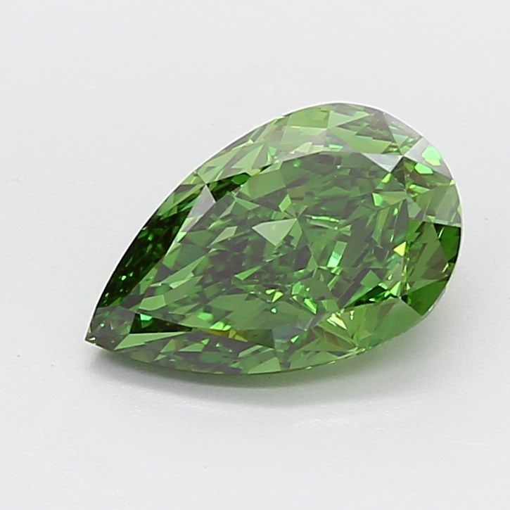 Loose Diamond - PEAR 3.02ct Fancy Vivid Green VS1 (1 of 1)