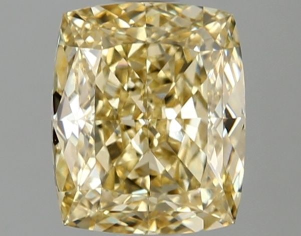 Loose Diamond - CUSHION MODIFIED 2.08ct Fancy Intense Yellow VS1: Loose Diamond - CUSHION MODIFIED 2.08ct Fancy Intense Yellow VS1 Source: This is a real non-mined Diamond that has been grown in a lab Shape: CUSHION MODIFIED Carats: 2.08 Color: Fancy Intense