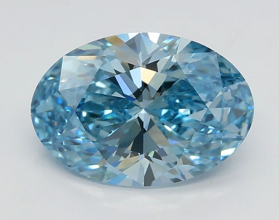 Loose Diamond - OVAL 2.02ct Fancy Vivid Blue VS1: Loose Diamond - OVAL 2.02ct Fancy Vivid Blue VS1 Source: This is a real non-mined Diamond that has been grown in a lab Shape: OVAL Carats: 2.02 Color: Fancy Vivid Blue Certification: IGI Video: