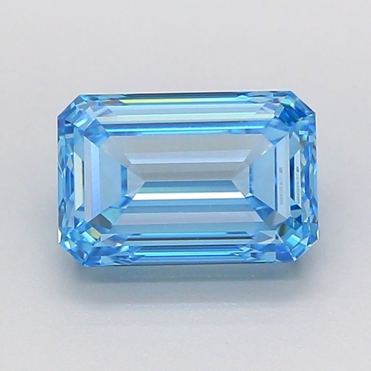 Loose Diamond - EMERALD 3.02ct Fancy Vivid Blue VVS1: Loose Diamond - EMERALD 3.02ct Fancy Vivid Blue VVS1 Source: This is a real non-mined Diamond that has been grown in a lab Shape: EMERALD Carats: 3.02 Color: Fancy Vivid Blue Certification: IGI