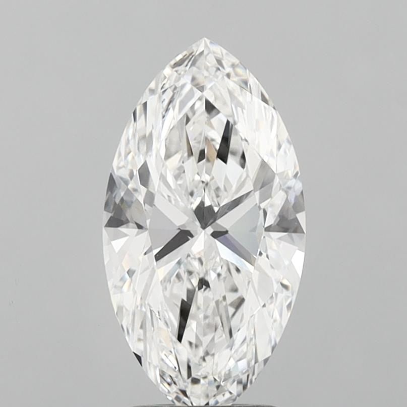 Loose Diamond - MARQUISE 2.7ct E VVS2: Loose Diamond - MARQUISE 2.7ct E VVS2 Source: This is a real non-mined Diamond that has been grown in a lab Shape: MARQUISE Carats: 2.7 Color: E Clarity: VVS2 Certification: IGI Video: Video Link 