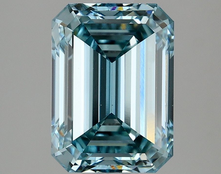 Loose Diamond - EMERALD 2.64ct Fancy Intense Blue VS1: Loose Diamond - EMERALD 2.64ct Fancy Intense Blue VS1 Source: This is a real non-mined Diamond that has been grown in a lab Shape: EMERALD Carats: 2.64 Color: Fancy Intense Blue Certification: IGI Vid