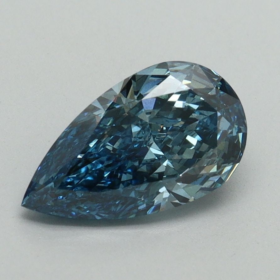 Loose Diamond - PEAR 1.5ct Fancy Vivid Blue VS1: Loose Diamond - PEAR 1.5ct Fancy Vivid Blue VS1 Source: This is a real non-mined Diamond that has been grown in a lab Shape: PEAR Carats: 1.5 Color: Fancy Vivid Blue Certification: IGI Video: Video