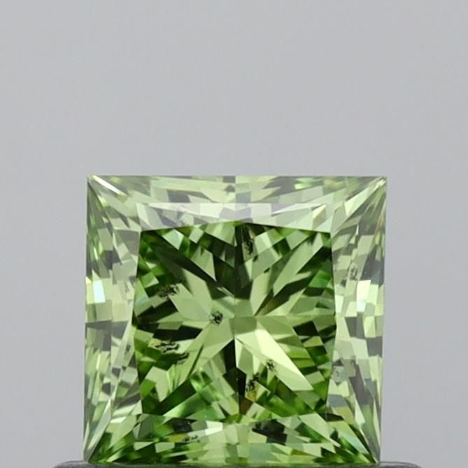 Loose Diamond - PRINCESS 0.6ct Fancy Vivid Green SI1: Loose Diamond - PRINCESS 0.6ct Fancy Vivid Green SI1 Source: This is a real non-mined Diamond that has been grown in a lab Shape: PRINCESS Carats: 0.6 Color: Fancy Vivid Green Certification: IGI