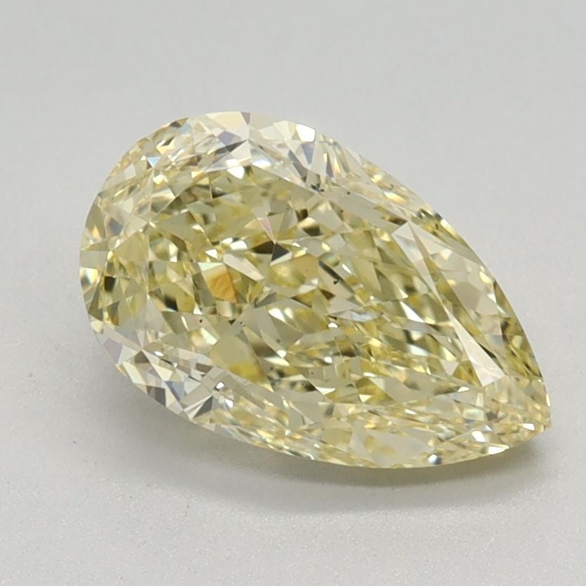Loose Diamond - PEAR 1.36ct Fancy Intense Yellow VS1: Loose Diamond - PEAR 1.36ct Fancy Intense Yellow VS1 Source: This is a real non-mined Diamond that has been grown in a lab Shape: PEAR Carats: 1.36 Color: Fancy Intense Yellow Certification: IGI