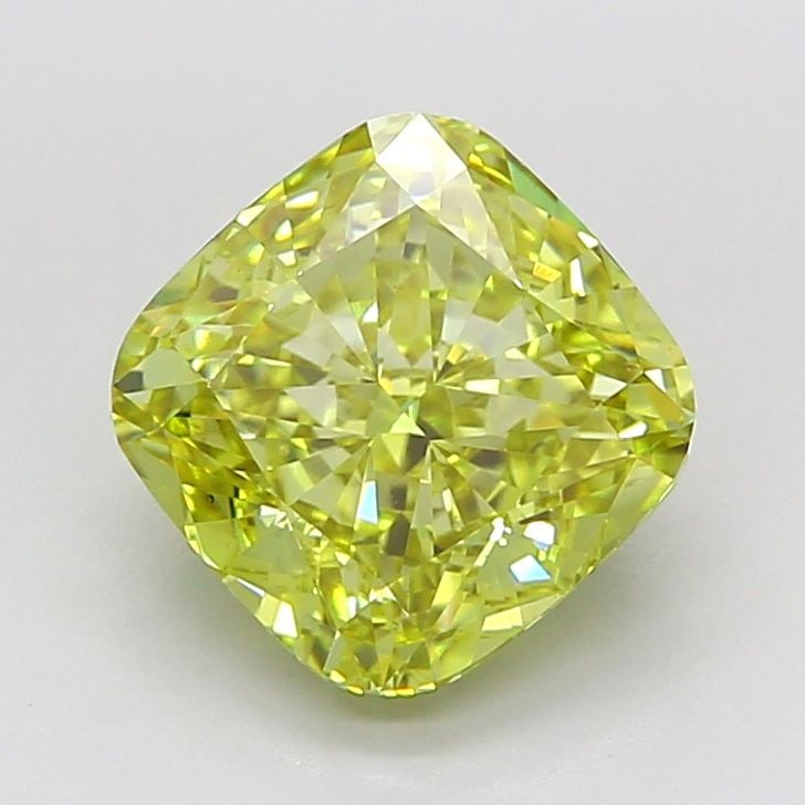 Loose Diamond - CUSHION MODIFIED 3.5ct Fancy Intense Yellow VS1: Loose Diamond - CUSHION MODIFIED 3.5ct Fancy Intense Yellow VS1 Source: This is a real non-mined Diamond that has been grown in a lab Shape: CUSHION MODIFIED Carats: 3.5 Color: Fancy Intense Yellow
