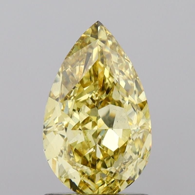 Loose Diamond - PEAR 2.01ct Fancy Intense Yellow VS2: Loose Diamond - PEAR 2.01ct Fancy Intense Yellow VS2 Source: This is a real non-mined Diamond that has been grown in a lab Shape: PEAR Carats: 2.01 Color: Fancy Intense Yellow Certification: IGI