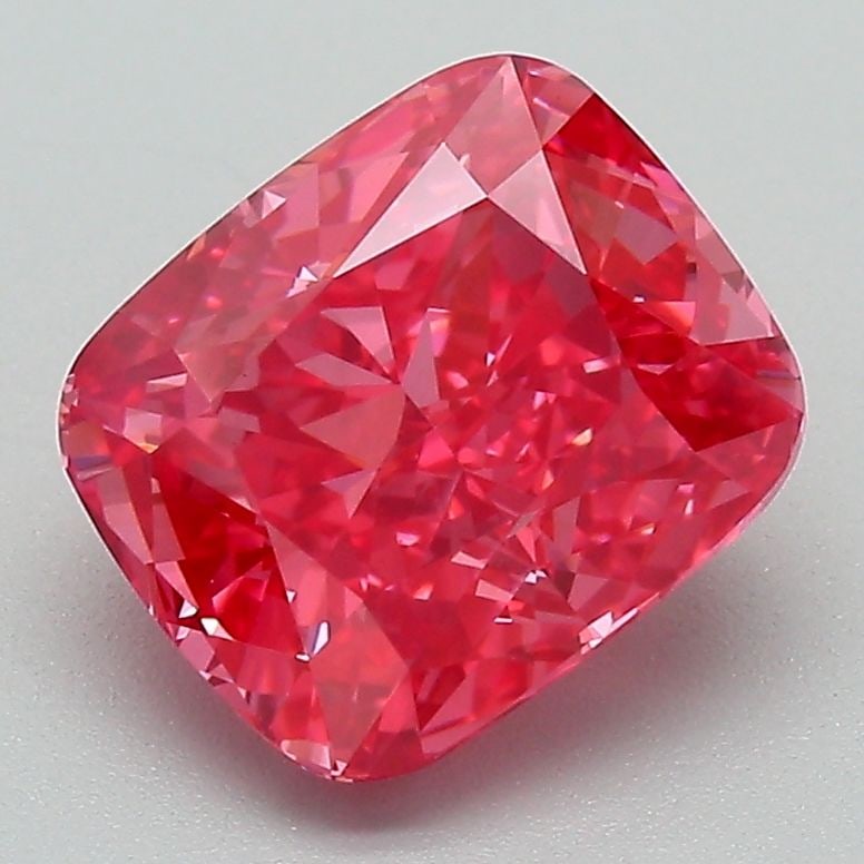 Loose Diamond - CUSHION BRILLIANT 2.77ct Fancy Vivid Pink VS1: Loose Diamond - CUSHION BRILLIANT 2.77ct Fancy Vivid Pink VS1 Source: This is a real non-mined Diamond that has been grown in a lab Shape: CUSHION BRILLIANT Carats: 2.77 Color: Fancy Vivid Pink