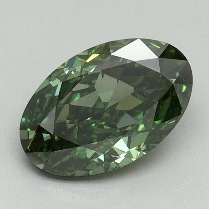 Loose Diamond - OVAL 1.14ct Fancy Vivid Green SI1: Loose Diamond - OVAL 1.14ct Fancy Vivid Green SI1 Source: This is a real non-mined Diamond that has been grown in a lab Shape: OVAL Carats: 1.14 Color: Fancy Vivid Green Certification: IGI Video: