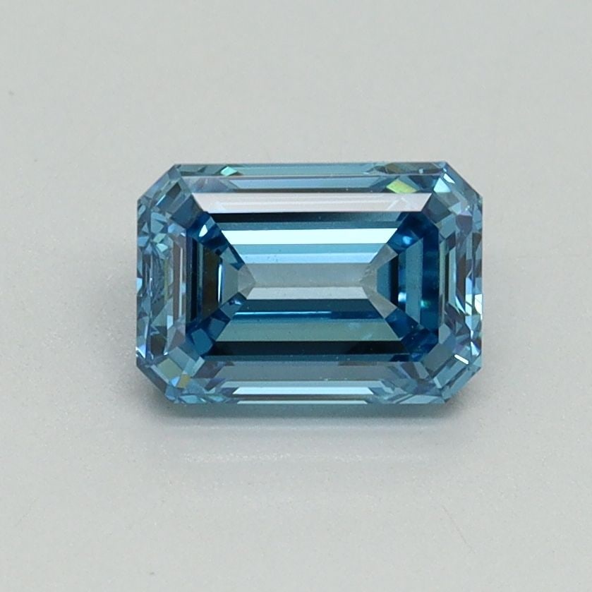 Loose Diamond - EMERALD 1.01ct Fancy Vivid Blue VVS2: Loose Diamond - EMERALD 1.01ct Fancy Vivid Blue VVS2 Source: This is a real non-mined Diamond that has been grown in a lab Shape: EMERALD Carats: 1.01 Color: Fancy Vivid Blue Certification: IGI Video: