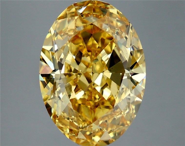 Loose Diamond - OVAL 7.35ct Fancy Intense Yellow VS1: Loose Diamond - OVAL 7.35ct Fancy Intense Yellow VS1 Source: This is a real non-mined Diamond that has been grown in a lab Shape: OVAL Carats: 7.35 Color: Fancy Intense Yellow Certification: IGI Video