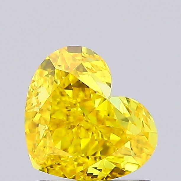Loose Diamond - HEART 1.28ct Fancy Vivid Yellow VS1: Loose Diamond - HEART 1.28ct Fancy Vivid Yellow VS1 Source: This is a real non-mined Diamond that has been grown in a lab Shape: HEART Carats: 1.28 Color: Fancy Vivid Yellow Certification: NONE