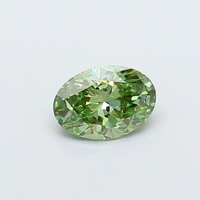 Loose Diamond - OVAL 0.61ct Fancy Vivid Green VS1: Loose Diamond - OVAL 0.61ct Fancy Vivid Green VS1 Source: This is a real non-mined Diamond that has been grown in a lab Shape: OVAL Carats: 0.61 Color: Fancy Vivid Green Certification: IGI Video: