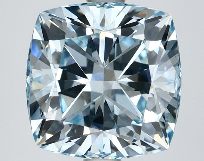 Loose Diamond - CUSHION BRILLIANT 3.0ct Fancy Blue VS1: Loose Diamond - CUSHION BRILLIANT 3.0ct Fancy Blue VS1 Source: This is a real non-mined Diamond that has been grown in a lab Shape: CUSHION BRILLIANT Carats: 3.0 Color: Fancy Blue Certification: IGI
