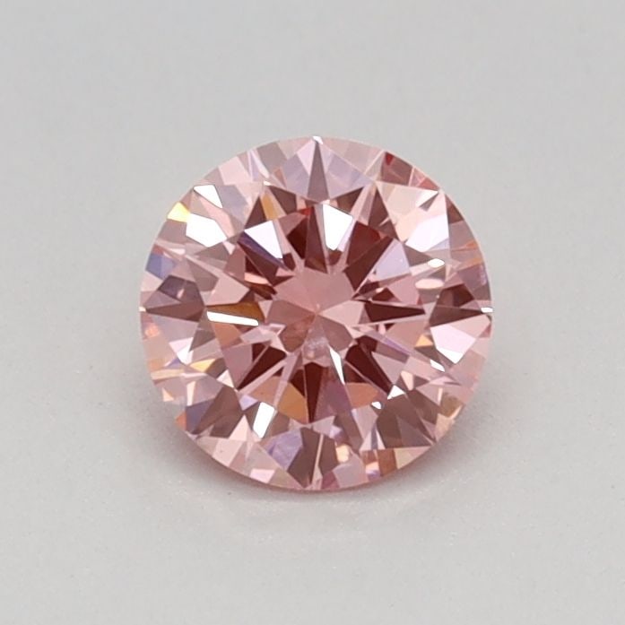 Loose Diamond - ROUND 0.37ct Fancy Vivid Pink VS1: Loose Diamond - ROUND 0.37ct Fancy Vivid Pink VS1 Source: This is a real non-mined Diamond that has been grown in a lab Shape: ROUND Carats: 0.37 Color: Fancy Vivid Pink Certification: IGI Video: