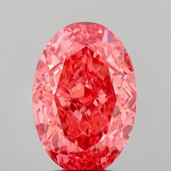 Loose Diamond - OVAL 4.07ct Fancy Vivid Pink VVS2: Loose Diamond - OVAL 4.07ct Fancy Vivid Pink VVS2 Source: This is a real non-mined Diamond that has been grown in a lab Shape: OVAL Carats: 4.07 Color: Fancy Vivid Pink Certification: IGI Video: