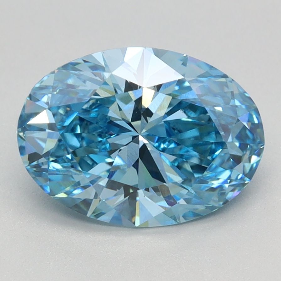 Loose Diamond - OVAL 2.05ct Fancy Vivid Blue VS1: Loose Diamond - OVAL 2.05ct Fancy Vivid Blue VS1 Source: This is a real non-mined Diamond that has been grown in a lab Shape: OVAL Carats: 2.05 Color: Fancy Vivid Blue Certification: IGI Video: