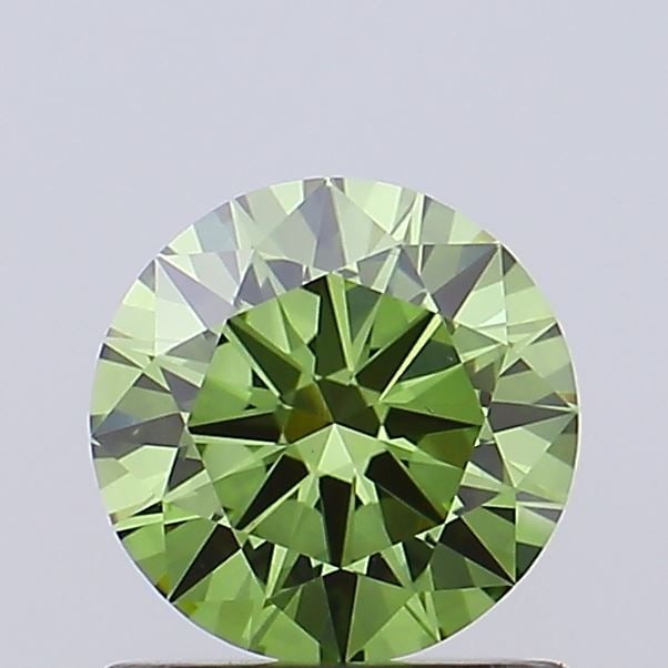 Loose Diamond - ROUND 0.9ct Fancy Vivid Green VS1: Loose Diamond - ROUND 0.9ct Fancy Vivid Green VS1 Source: This is a real non-mined Diamond that has been grown in a lab Shape: ROUND Carats: 0.9 Color: Fancy Vivid Green Certification: IGI Video: