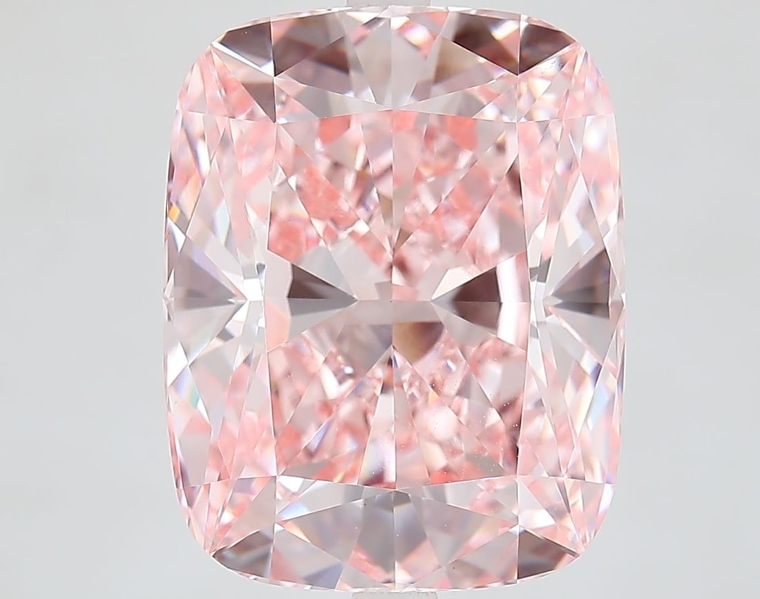 Loose Diamond - CUSHION MODIFIED 10.03ct Fancy Vivid Pink VS1: Loose Diamond - CUSHION MODIFIED 10.03ct Fancy Vivid Pink VS1 Source: This is a real non-mined Diamond that has been grown in a lab Shape: CUSHION MODIFIED Carats: 10.03 Color: Fancy Vivid Pink