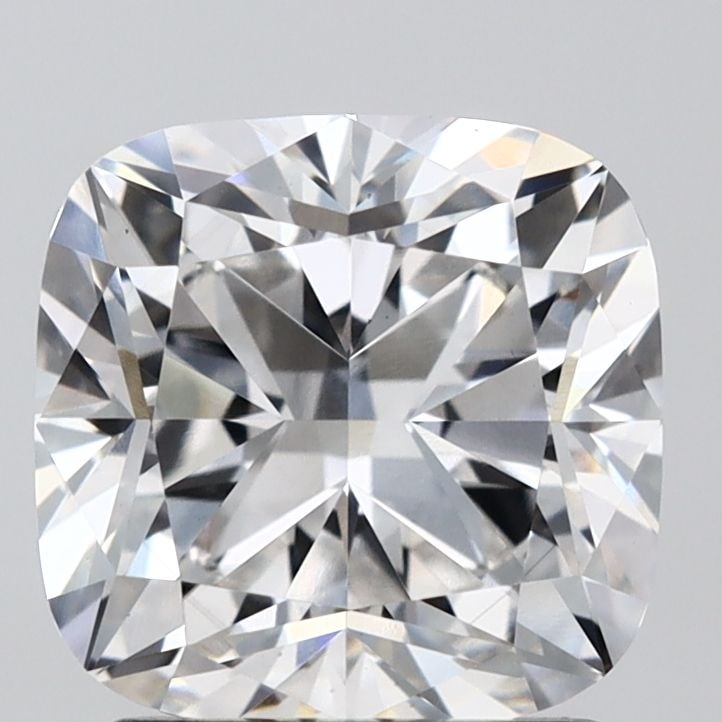 Loose Diamond - CUSHION BRILLIANT 2.07ct F VS1: Loose Diamond - CUSHION BRILLIANT 2.07ct F VS1 Source: This is a real non-mined Diamond that has been grown in a lab Shape: CUSHION BRILLIANT Carats: 2.07 Color: F Clarity: VS1 Certification: IGI