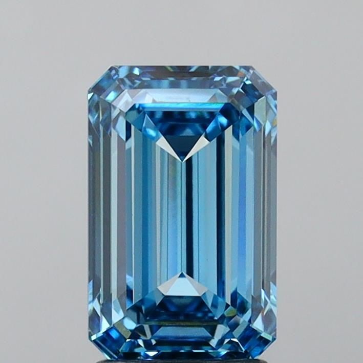 Loose Diamond - EMERALD 2.75ct Fancy Vivid Blue VVS2: Loose Diamond - EMERALD 2.75ct Fancy Vivid Blue VVS2 Source: This is a real non-mined Diamond that has been grown in a lab Shape: EMERALD Carats: 2.75 Color: Fancy Vivid Blue Certification: IGI