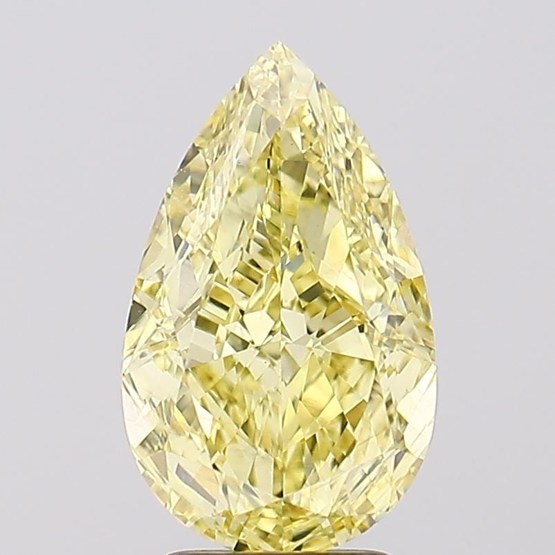 Loose Diamond - PEAR 3.57ct Fancy Intense Yellow VS1: Loose Diamond - PEAR 3.57ct Fancy Intense Yellow VS1 Source: This is a real non-mined Diamond that has been grown in a lab Shape: PEAR Carats: 3.57 Color: Fancy Intense Yellow Certification: IGI