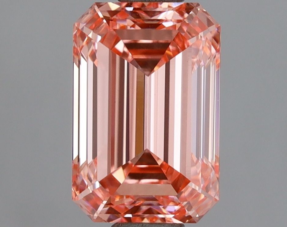 Loose Diamond - EMERALD 1.85ct Fancy Vivid Pink VVS2: Loose Diamond - EMERALD 1.85ct Fancy Vivid Pink VVS2 Source: This is a real non-mined Diamond that has been grown in a lab Shape: EMERALD Carats: 1.85 Color: Fancy Vivid Pink Certification: IGI Video: