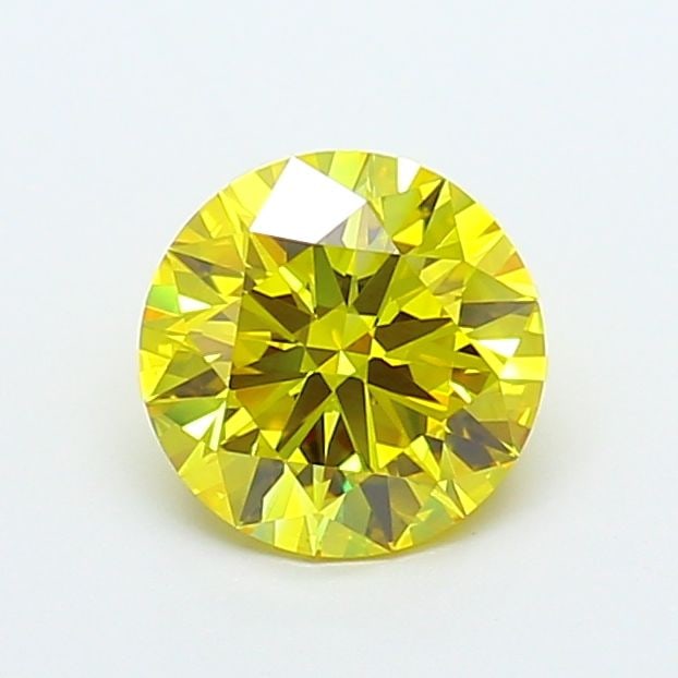 Ideal Loose Diamond - ROUND 2.1ct Fancy Vivid Yellow VVS2: Ideal Loose Diamond - ROUND 2.1ct Fancy Vivid Yellow VVS2 Source: This is a real non-mined Diamond that has been grown in a lab Shape: ROUND Carats: 2.1 Color: Fancy Vivid Yellow Certification: IGI