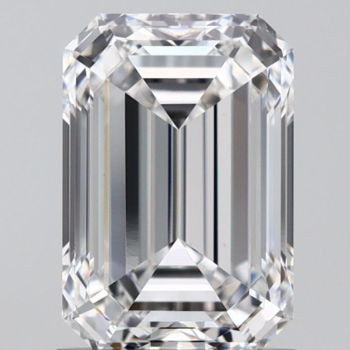 Loose Diamond - EMERALD 1.59ct E VVS2: Loose Diamond - EMERALD 1.59ct E VVS2 Source: This is a real non-mined Diamond that has been grown in a lab Shape: EMERALD Carats: 1.59 Color: E Clarity: VVS2 Certification: IGI Video: Video Link 