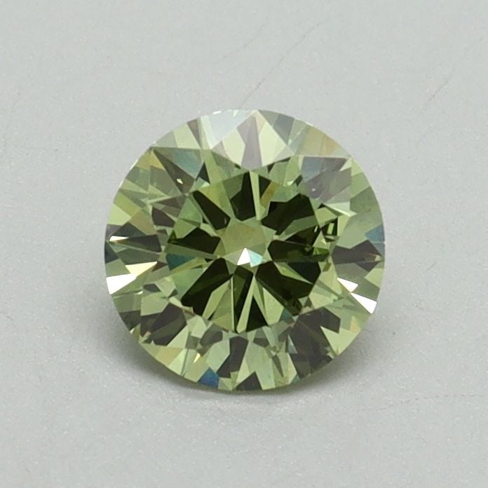 Loose Diamond - ROUND 0.59ct Fancy Vivid Green VS2: Loose Diamond - ROUND 0.59ct Fancy Vivid Green VS2 Source: This is a real non-mined Diamond that has been grown in a lab Shape: ROUND Carats: 0.59 Color: Fancy Vivid Green Certification: IGI Video: