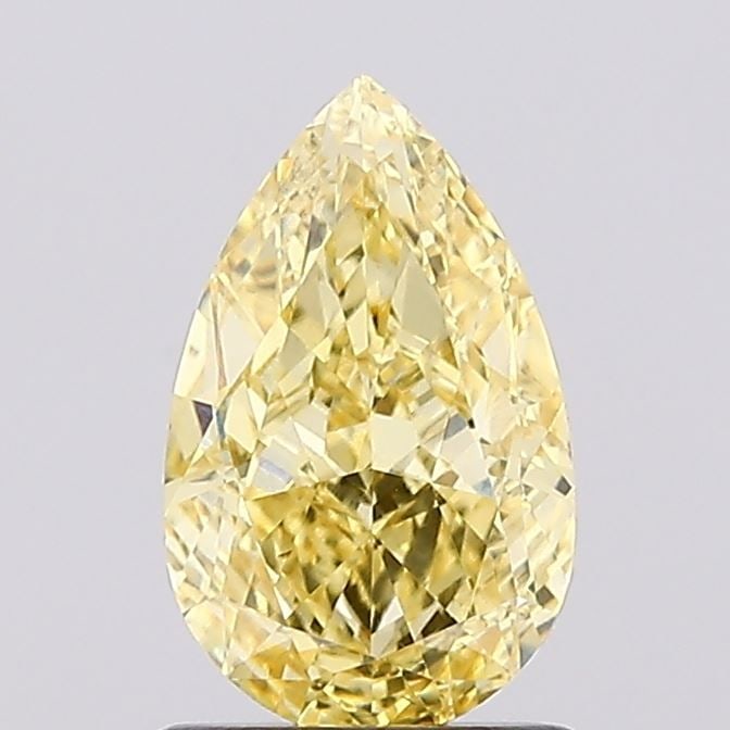 Loose Diamond - PEAR 1.25ct Fancy Vivid Yellow VS1: Loose Diamond - PEAR 1.25ct Fancy Vivid Yellow VS1 Source: This is a real non-mined Diamond that has been grown in a lab Shape: PEAR Carats: 1.25 Color: Fancy Vivid Yellow Certification: IGI Video: