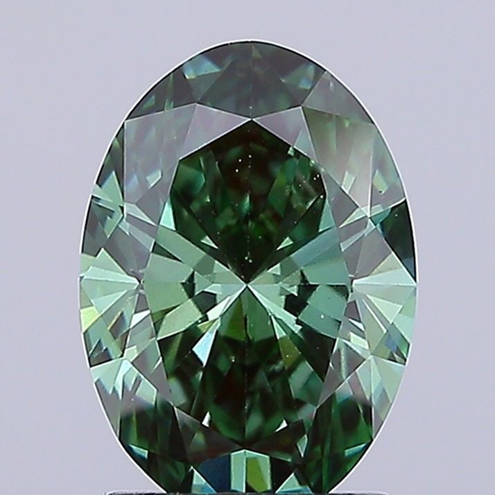 Loose Diamond - OVAL 1.96ct Fancy Vivid Green VS1: Loose Diamond - OVAL 1.96ct Fancy Vivid Green VS1 Source: This is a real non-mined Diamond that has been grown in a lab Shape: OVAL Carats: 1.96 Color: Fancy Vivid Green Certification: IGI Video: