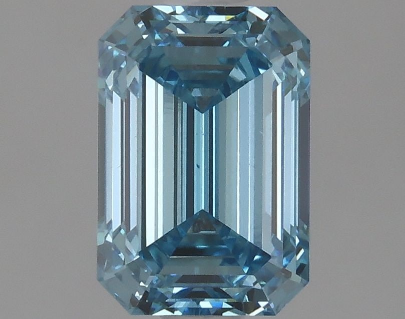 Loose Diamond - EMERALD 1.29ct Fancy Intense Blue VS2: Loose Diamond - EMERALD 1.29ct Fancy Intense Blue VS2 Source: This is a real non-mined Diamond that has been grown in a lab Shape: EMERALD Carats: 1.29 Color: Fancy Intense Blue Certification: IGI