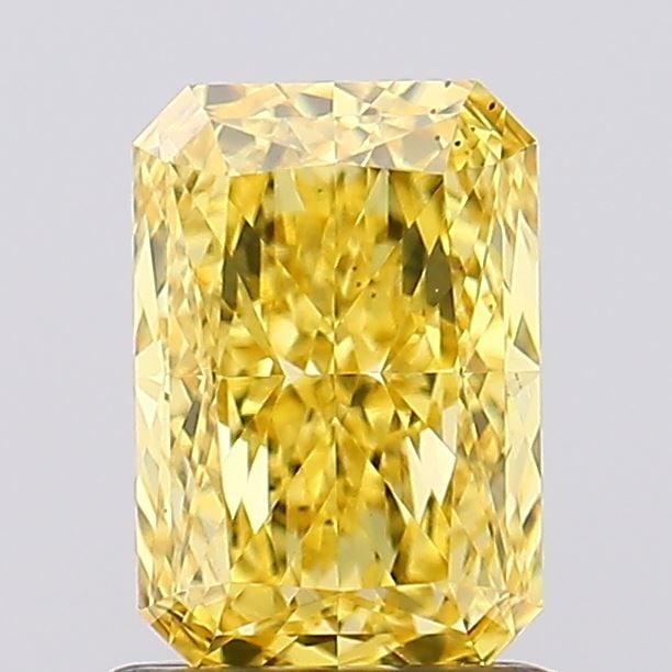 Loose Diamond - RADIANT 1.2ct Fancy Vivid Yellow VS2: Loose Diamond - RADIANT 1.2ct Fancy Vivid Yellow VS2 Source: This is a real non-mined Diamond that has been grown in a lab Shape: RADIANT Carats: 1.2 Color: Fancy Vivid Yellow Certification: IGI