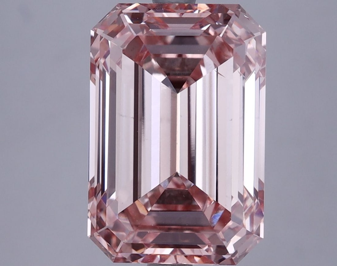 Loose Diamond - EMERALD 5.25ct Fancy Intense Pink VS2 (1 of 1)