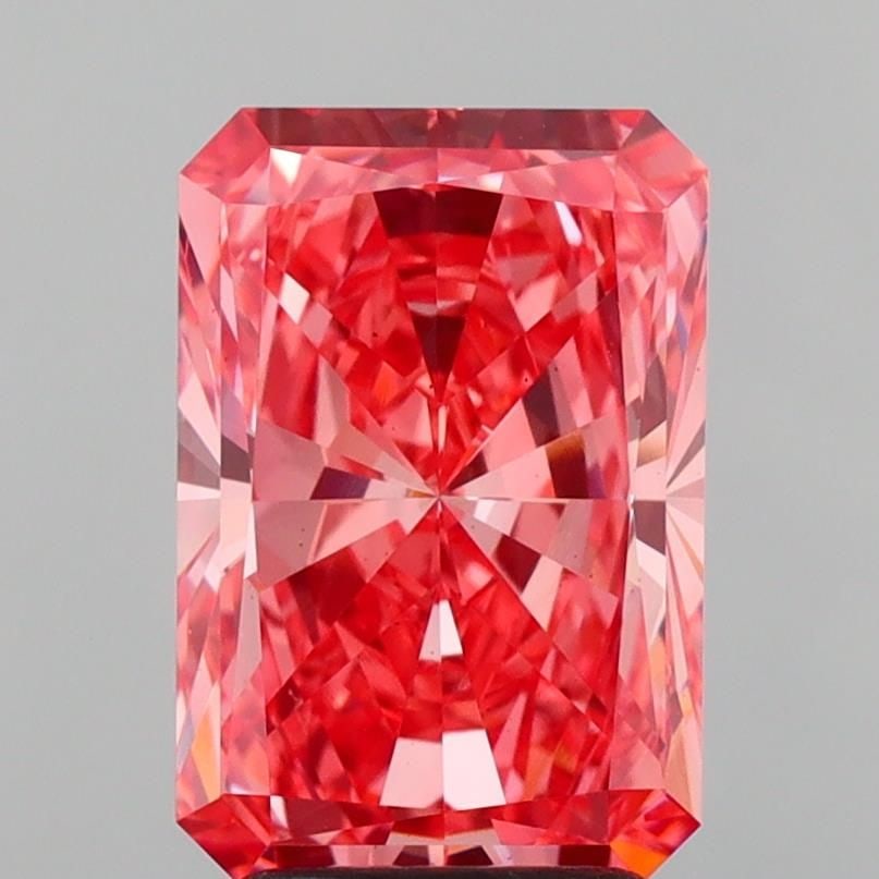 Loose Diamond - RADIANT 3.03ct Fancy Vivid Pink VS1: Loose Diamond - RADIANT 3.03ct Fancy Vivid Pink VS1 Source: This is a real non-mined Diamond that has been grown in a lab Shape: RADIANT Carats: 3.03 Color: Fancy Vivid Pink Certification: IGI