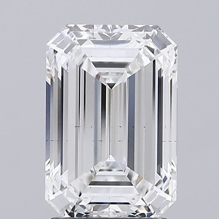 Loose Diamond - EMERALD 2.5ct E VS2: Loose Diamond - EMERALD 2.5ct E VS2 Source: This is a real non-mined Diamond that has been grown in a lab Shape: EMERALD Carats: 2.5 Color: E Clarity: VS2 Certification: GIA Video: