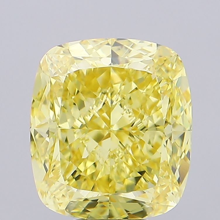 Loose Diamond - CUSHION MODIFIED 11.04ct Fancy Vivid Yellow VVS2: Loose Diamond - CUSHION MODIFIED 11.04ct Fancy Vivid Yellow VVS2 Source: This is a real non-mined Diamond that has been grown in a lab Shape: CUSHION MODIFIED Carats: 11.04 Color: Fancy Vivid Yellow C