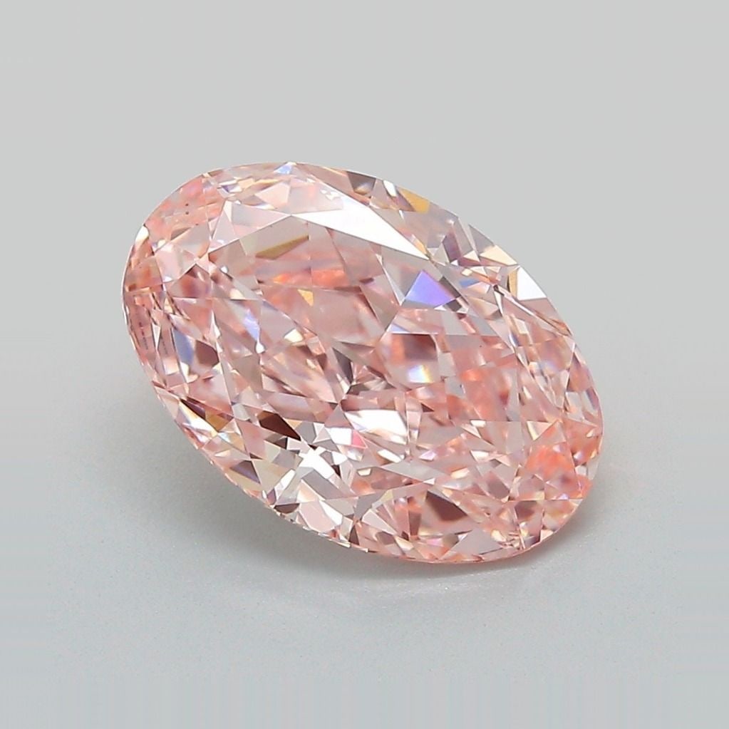 Loose Diamond - OVAL 2.92ct Fancy Vivid Pink VS1: Loose Diamond - OVAL 2.92ct Fancy Vivid Pink VS1 Source: This is a real non-mined Diamond that has been grown in a lab Shape: OVAL Carats: 2.92 Color: Fancy Vivid Pink Certification: IGI Video: