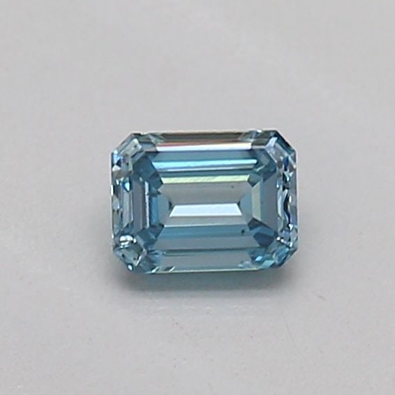 Loose Diamond - EMERALD 0.15ct Fancy Vivid Blue SI1: Loose Diamond - EMERALD 0.15ct Fancy Vivid Blue SI1 Source: This is a real non-mined Diamond that has been grown in a lab Shape: EMERALD Carats: 0.15 Color: Fancy Vivid Blue Certification: IGI Video: